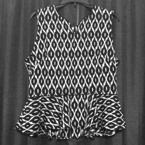 Ikat peplum top